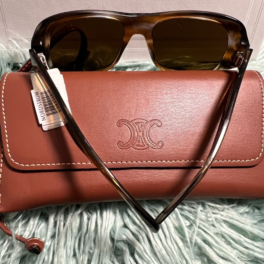CELINE 56mm Rectangular Sunglasses - Picture 5 of 7
